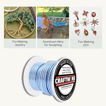 Load image into Gallery viewer, Craftwire USA: 10 Gauge - Premium Aluminum Wire for Wreath Making, Jewelry Making, Floral Projects - Versatile Wire for Creative Crafts (Choose 10 Different Colors)