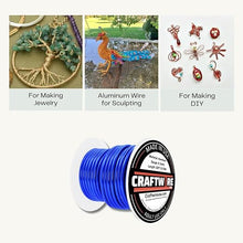 Load image into Gallery viewer, Craftwire USA: 8 Gauge - Premium Aluminum Wire for Wreath Making, Jewelry Making, Floral Projects - Versatile Wire for Creative Crafts (Choose 10 Different Colors)