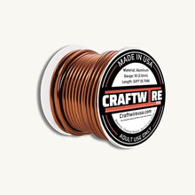 Load image into Gallery viewer, Craftwire USA: 10 Gauge - Premium Aluminum Wire for Wreath Making, Jewelry Making, Floral Projects - Versatile Wire for Creative Crafts (Choose 10 Different Colors)