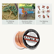 Load image into Gallery viewer, Craftwire USA: 10 Gauge - Premium Aluminum Wire for Wreath Making, Jewelry Making, Floral Projects - Versatile Wire for Creative Crafts (Choose 10 Different Colors)