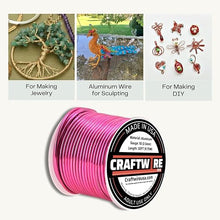 Load image into Gallery viewer, Craftwire USA: 10 Gauge - Premium Aluminum Wire for Wreath Making, Jewelry Making, Floral Projects - Versatile Wire for Creative Crafts (Choose 10 Different Colors)