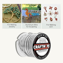 Load image into Gallery viewer, Craftwire USA: 10 Gauge - Premium Aluminum Wire for Wreath Making, Jewelry Making, Floral Projects - Versatile Wire for Creative Crafts (Choose 10 Different Colors)