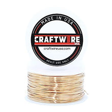 Load image into Gallery viewer, Bronze Solid Bare Metal Wire: Round, Bright, Dead Soft, 1 LB, Choose from 12, 14, 16, 18, 20, 22, 24, 26 Gauge