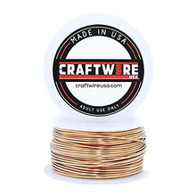 Load image into Gallery viewer, Bronze Solid Bare Metal Wire: Round, Bright, Dead Soft, 1 LB, Choose from 12, 14, 16, 18, 20, 22, 24, 26 Gauge