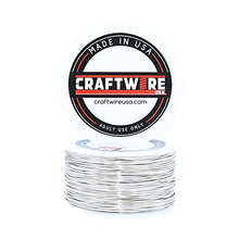 Load image into Gallery viewer, Nickel Silver Round, Solid Bare Metal Wire, Bright, Dead Soft, 1 LB, Choose from 12, 14, 16, 18, 20, 22, 24, 26 Gauge