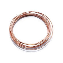 Load image into Gallery viewer, Solid Bare Copper Wire Round, Bright, Dead Soft & Half Hard 10 Feet, Choose from 10, 12, 14, 16, 18, 20, 22, 24, 26, 28, 30 Gauge