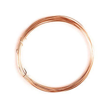 Load image into Gallery viewer, Solid Bare Copper Wire Round, Bright, Dead Soft & Half Hard 10 Feet, Choose from 10, 12, 14, 16, 18, 20, 22, 24, 26, 28, 30 Gauge