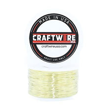 Load image into Gallery viewer, Yellow Brass Solid Bare Metal Wire Round, Bright, Dead Soft, 1 LB, Choose from 12, 14, 16, 18, 20, 22, 24, 26 Gauge