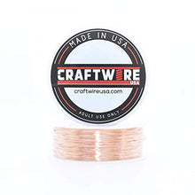 Load image into Gallery viewer, Solid Bare Copper Wire Round, Bright, Dead Soft & Half Hard 5 OZ, Choose from 12, 14, 16, 18, 20, 22, 24, 26, 28, 30 Gauge