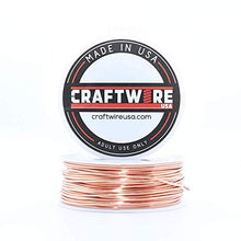 Load image into Gallery viewer, Solid Bare Copper Wire Round, Bright, Dead Soft & Half Hard, 1/2 LB, Choose from 10, 12, 14, 16, 18, 20, 22, 24, 26, 28, 30 Gauge
