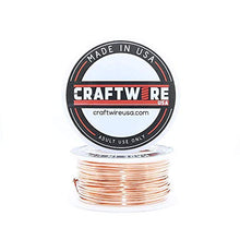 Load image into Gallery viewer, Solid Bare Copper Wire Round, Bright, Dead Soft & Half Hard 50 Feet, Choose from 10 to 30 Gauge