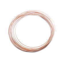 Load image into Gallery viewer, Solid Bare Copper Wire Half Round, Bright, Dead Soft & Half Hard 100 FT, Choose from 12, 14, 16, 18 Gauge
