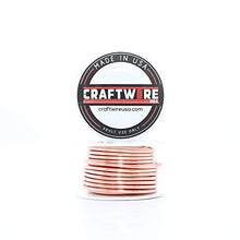 Load image into Gallery viewer, Solid Bare Copper Wire Round, Bright, Dead Soft & Half Hard 5 OZ, Choose from 12, 14, 16, 18, 20, 22, 24, 26, 28, 30 Gauge