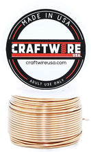 Load image into Gallery viewer, Bronze Wire, Solid Bare Round, Bright, Dead Soft, 1/2 LB, Choose from 12, 14, 16, 18, 20, 22, 24, 26 Gauge