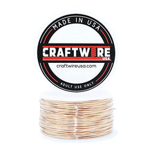 Load image into Gallery viewer, Bronze Wire, Solid Bare Round, Bright, Dead Soft, 1/2 LB, Choose from 12, 14, 16, 18, 20, 22, 24, 26 Gauge