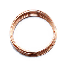 Load image into Gallery viewer, Solid Bare Copper Wire Square, Bright, Dead Soft & Half Hard , 20 Feet, Choose From 14 to 22 Gauge