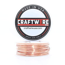 Load image into Gallery viewer, Solid Bare Copper Wire Round, Bright, Dead Soft & Half Hard 5 OZ, Choose from 12, 14, 16, 18, 20, 22, 24, 26, 28, 30 Gauge
