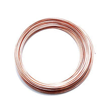 Load image into Gallery viewer, Solid Bare Copper Wire Round, Bright, Dead Soft & Half Hard 25 Feet, Choose from 10 to 30 Gauge