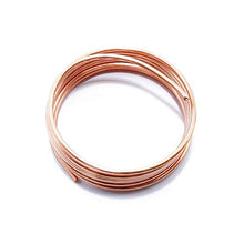 Load image into Gallery viewer, Solid Bare Copper Wire Round, Bright, Dead Soft & Half Hard 10 Feet, Choose from 10, 12, 14, 16, 18, 20, 22, 24, 26, 28, 30 Gauge