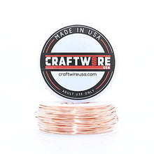 Load image into Gallery viewer, Solid Bare Copper Wire Round, Bright, Dead Soft & Half Hard 5 OZ, Choose from 12, 14, 16, 18, 20, 22, 24, 26, 28, 30 Gauge