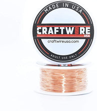 Load image into Gallery viewer, Solid Bare Copper Wire Round, Bright, Dead Soft & Half Hard 50 Feet, Choose from 10 to 30 Gauge