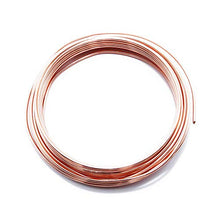 Load image into Gallery viewer, Solid Bare Copper Wire Round, Bright, Dead Soft & Half Hard 50 Feet, Choose from 10 to 30 Gauge