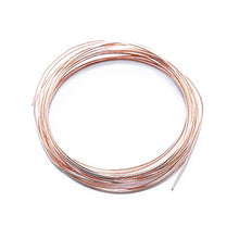 Load image into Gallery viewer, Solid Bare Copper Wire Round Selection, Bright, Dead Soft or Half Hard 5 Feet, Choose from 10 to 30 Gauge