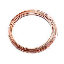 Load image into Gallery viewer, Solid Bare Copper Wire Half Round, Bright, Dead Soft & Half Hard 25 FT, Choose from 12, 14, 16, 18 Gauge