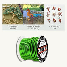 Load image into Gallery viewer, Craftwire USA: 10 Gauge - Premium Aluminum Wire for Wreath Making, Jewelry Making, Floral Projects - Versatile Wire for Creative Crafts (Choose 10 Different Colors)
