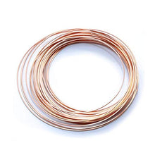 Load image into Gallery viewer, Solid Bare Copper Wire Square, Bright, Dead Soft &amp; Half Hard 50 FT, Choose from 14, 16, 18, 20, 22 Gauge
