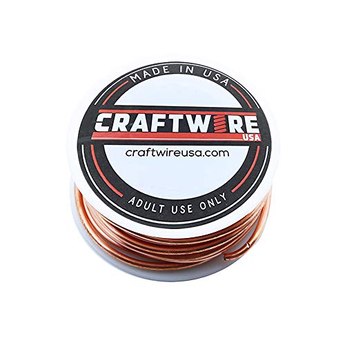 Solid Bare Copper Wire Round, Bright, Dead Soft & Half Hard 5 LB, Choose from 10, 12, 14, 16, 18, 20, 22, 24, 26, 28, 30 Gauge