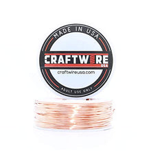 Load image into Gallery viewer, Solid Bare Copper Wire Round, Bright, Dead Soft, Half Hard 2 LB, Choose from 10, 12, 14, 16, 18, 20, 22, 24, 26, 28, 30 Gauge
