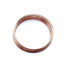 Load image into Gallery viewer, Solid Bare Copper Wire Round Selection, Bright, Dead Soft or Half Hard 5 Feet, Choose from 10 to 30 Gauge
