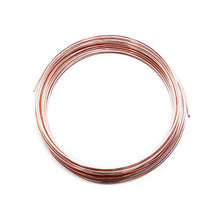 Load image into Gallery viewer, Solid Bare Copper Wire Round Selection, Bright, Dead Soft, Choose from 25 to 100 Feet, 10 to 30 Gauge
