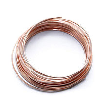 Load image into Gallery viewer, Solid Bare Copper Wire Square, Bright, Dead Soft &amp; Half Hard , 20 Feet, Choose From 14 to 22 Gauge
