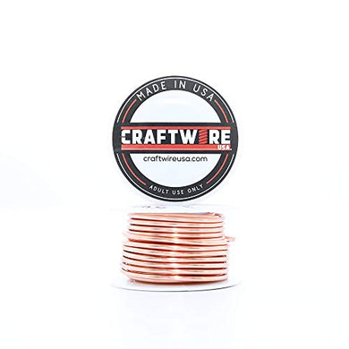 Solid Bare Copper Wire Round, Bright, Dead Soft & Half Hard 25 Feet, Choose  from 10 to 30 Gauge 