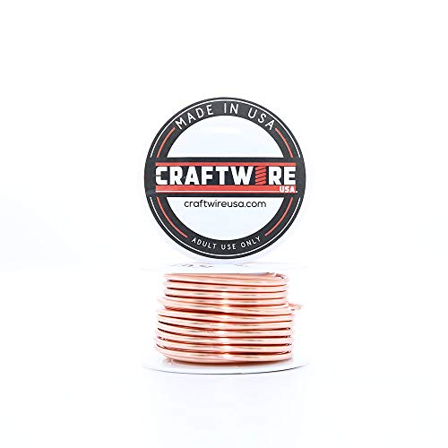 Solid Bare Copper Wire Round, Bright, Dead Soft & Half Hard 5 OZ, Choose from 12, 14, 16, 18, 20, 22, 24, 26, 28, 30 Gauge