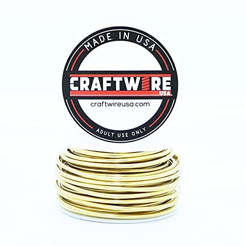 Yellow Brass Round, Bright, Dead Soft, 1/2 LB, Choose from 12, 14, 16, 18, 20, 22, 24, 26 Gauge