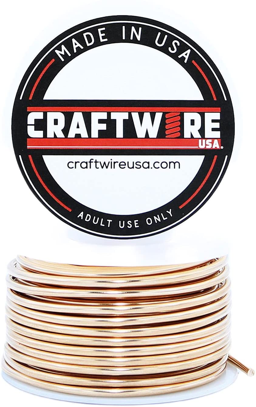 Bronze Wire, Solid Bare Round, Bright, Dead Soft, 1/2 LB, Choose from 12, 14, 16, 18, 20, 22, 24, 26 Gauge