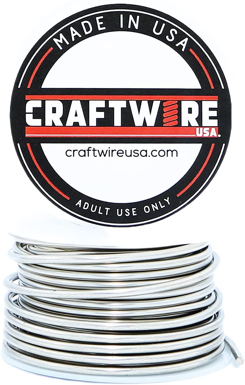 Nickel Silver Wire Round Selection, Bright, Dead Soft, 1/4 Lbs., Choose from 12 to 26 Gauge