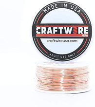Load image into Gallery viewer, Solid Bare Copper Wire Round, Bright, Dead Soft &amp; Half Hard 50 Feet, Choose from 10 to 30 Gauge
