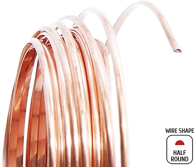 Copper Wire USA 14 GA Solid Bare Copper Round Wire 50 ft. Coil (Dead Soft) 99.9% Pure, Copper Y71BZ5Z