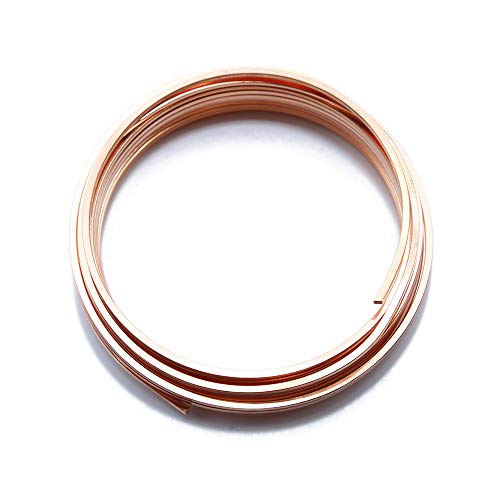 Solid Bare Copper Wire Square, Bright, Dead Soft & Half Hard 50 FT, Choose from 14, 16, 18, 20, 22 Gauge