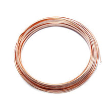 Load image into Gallery viewer, Assorted Solid Bare Copper Wire Half Round, Bright, Dead Soft 10 FT, Choose from 12, 14, 16, 18 Gauge

